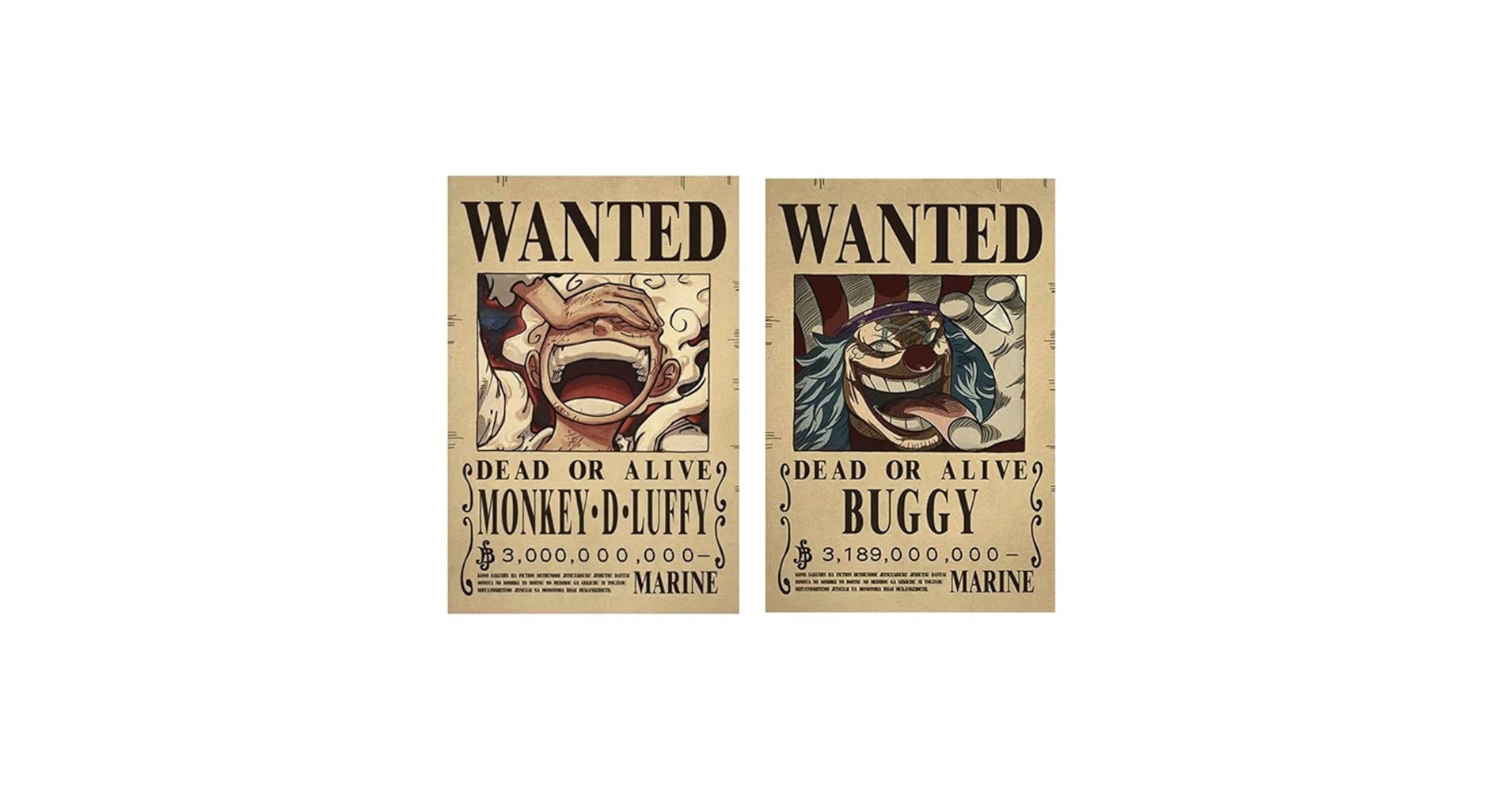 Amazon.co.jp: ワンピース ONEPIECE 手配書 懸賞金 ポスター 2枚
